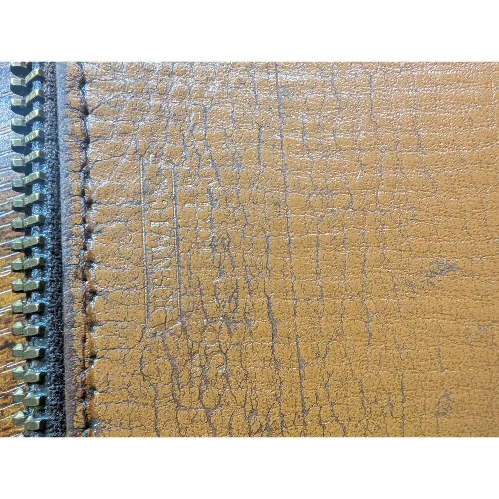 Vintage Renwick Tan Brown Leather Zip Around Portfolio Document Case USA READ